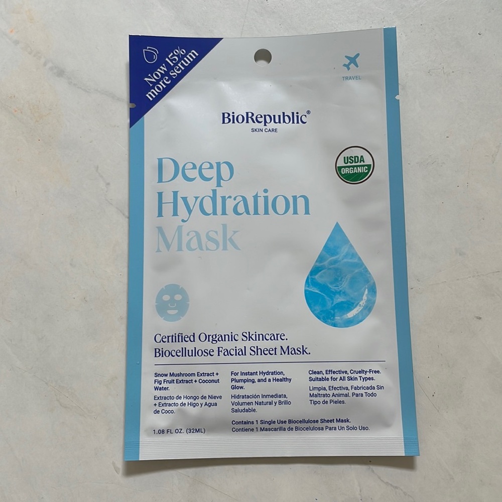 BioRepublic Deep Hydration Mask and Soothe&Calm Mask